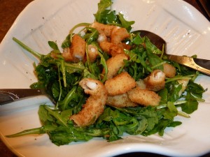 calamari and arugula salad
