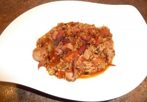 creole ham, sausage and rice