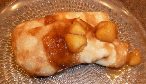Crepes with Carmelized Apples