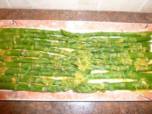 asparagus with creamy vinaigrette