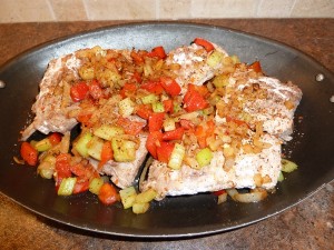 spareribs with vegetables