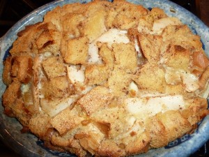 Pear and Ginger Bread Pudding