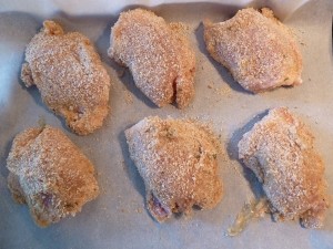 unbaked oven fried chicken