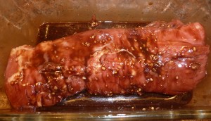 Balsamic Pork Tenderloin - in marinade