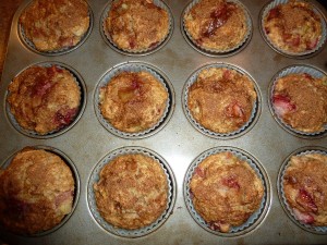Srawberry Rhubarb Muffins