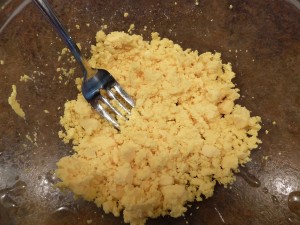 Deviled Eggs - stuffing mixture
