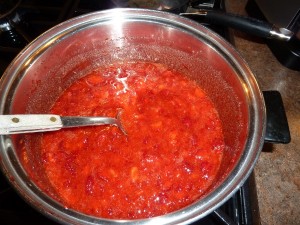 Strawberry Jam - ready to boil