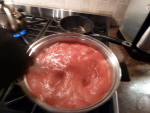 Strawberry Jam - full boil