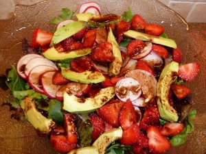 strawberry and radish salad