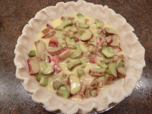 Rubarb Party Pie - before baking