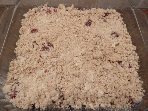 Cherry Oatmeal Squares - before baking