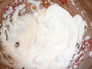 Old Fashioned Raisin Spice Cake - the egg whites