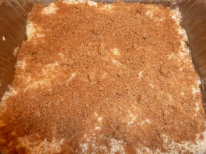 Cranberry Coffee Cake - add cinnamon mixture