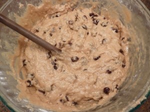 Raisin Muffins - add the raisins