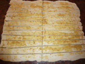 Proscuito Parmesan Sticks - cut into strips