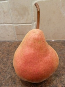ripe firm pear