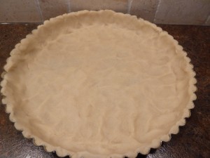 Apple Tart - spread pastry in tart tin