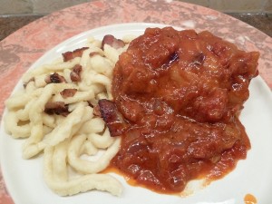 Chicken Paprika - served with spaetzle