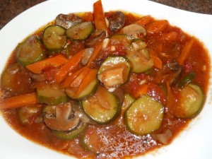 Cooking Bag Chicken - vegetables and sauce