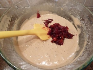 Cranberry Squares - topping for the base
