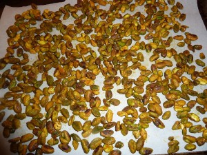 Curried Nuts - before baking