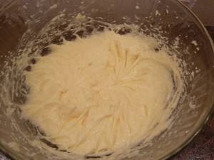 German Plum Cake - add the eggs