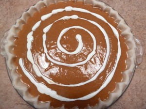 Pumpkin Pie - create the spiral