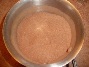 Chocolate Drops - mix the sugar and cocoa powder