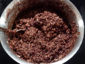 Chocolate Drops - add oats and coconut
