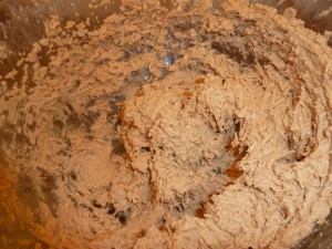 Butterscotch Cookies - the creamed ingredients