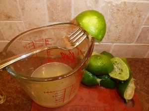 Key Lime Pie - squeeze the limes