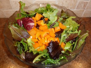 Grilled Lamb Chops - the salad