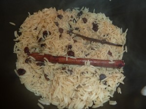 Creamy Rice Pudding - add the vanilla and rice