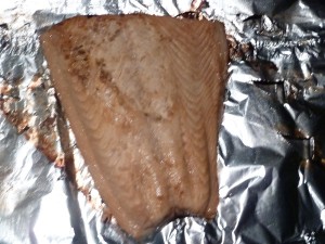 Barbecued Teriyaki Salmon - barbecue the salmon