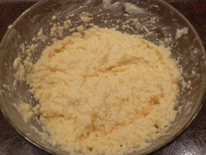 Cherry Loaf - the butter, sugar, egg orange mixture