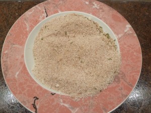 Chicken Parmesan - the crumb mixture