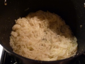 French Onion Soup - cook the onions