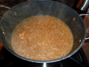 French Onion Soup - the broth
