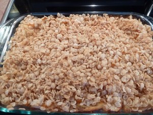 Christmas Morning Breakfast Strata - top with Special K