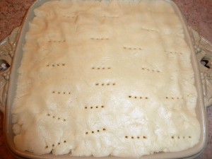 Classic Shortbread - prick the dough