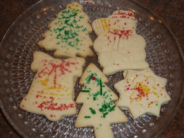Christmas Shaped Sugar Cookies