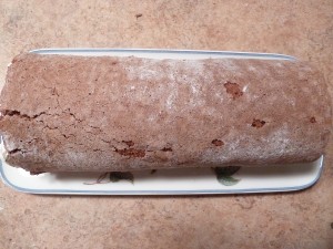 Christmas Yule Log - fill the cake and re-roll