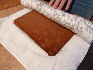 Christmas Yule Log - roll the hot cake