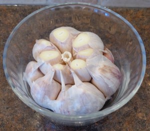 Roasted Garlic Spread - prepare to bake