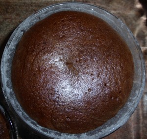 Molten Lava Cakes - baked and ready to invert