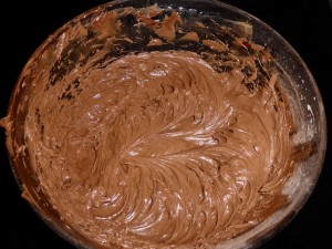 Molten Lava Cakes - prepare the cake batter