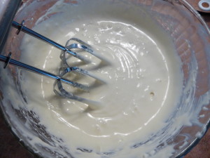 Chocolate Toffe Cheesecake - make the cheesecake mixture