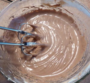 Chocolate Toffe Cheesecake - add the chocolate