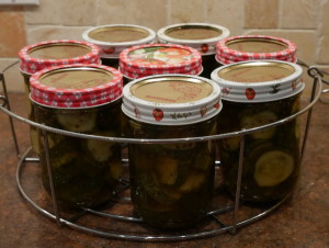 Nine Day Pickles - fill the jars