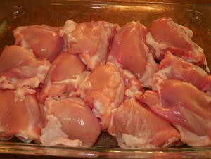 Grilled Asian Chicken Thigh ready for the marinade
